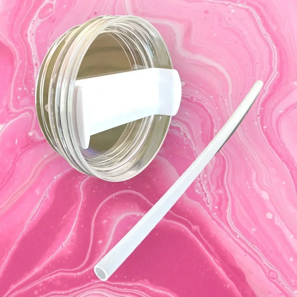Set of 2 Replacement Lid Straw Compatible with Stanley 40oz Quencher Tumbler Cup